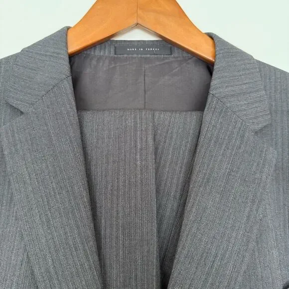 Boss Hugo Boss Men’s Charcoal Stripe Suit Set